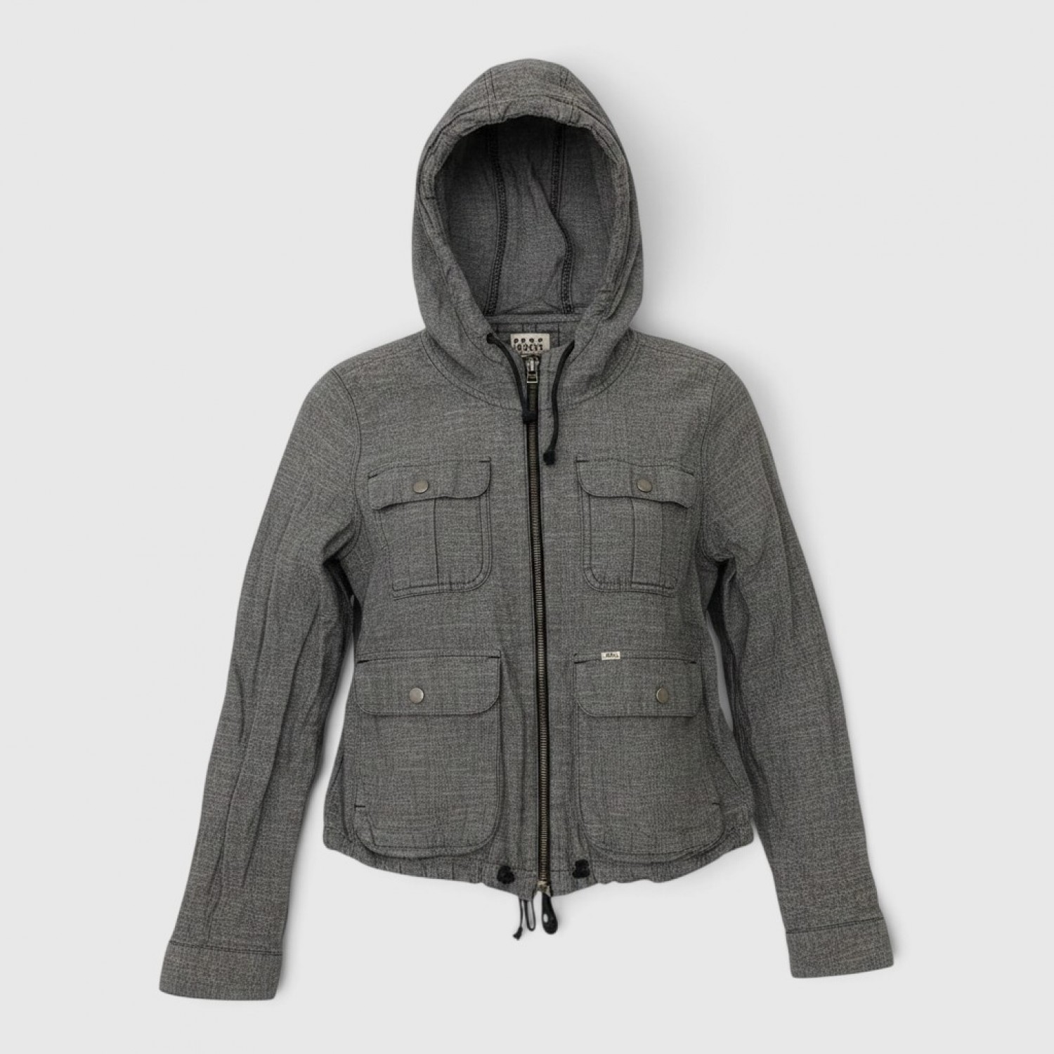 Γυναικείο Γκρι Jacket με Κουκούλα / Pre-Owned